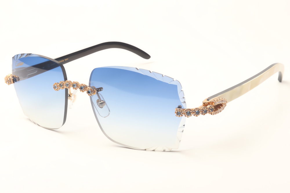 Blue Flower Diamond Carti White Buffs (Diamond Cut/Blue Tint)