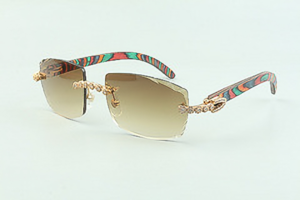 Flower Diamond Carti Peacock Woods (Diamond Cut/Brown Tint)
