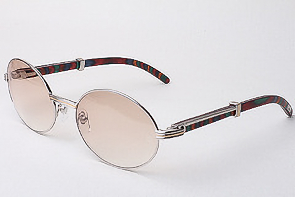 Oval Carti Peacock Woods (Brown tint)