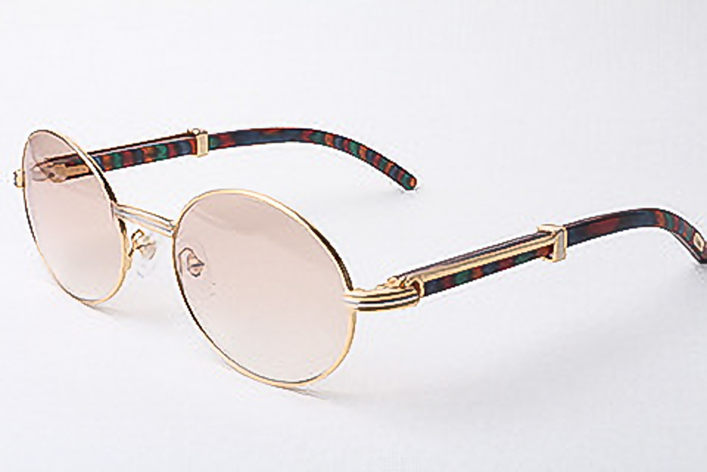 Oval Carti Peacock Woods (Brown tint)