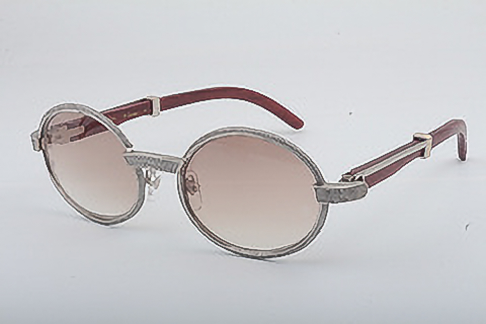 Diamond Oval Carti Woods (Brown Tint)