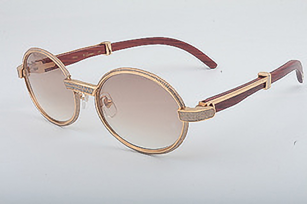 Diamond Oval Carti Woods (Brown Tint)