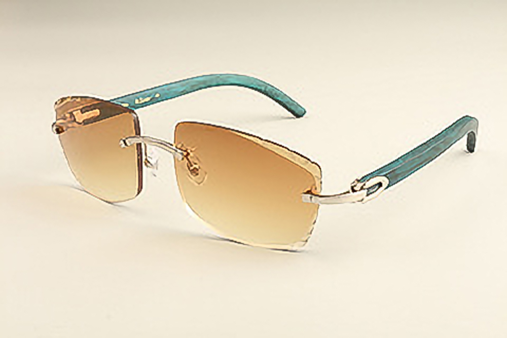 Teal Carti Woods (Diamond Cut/Brown Tint)