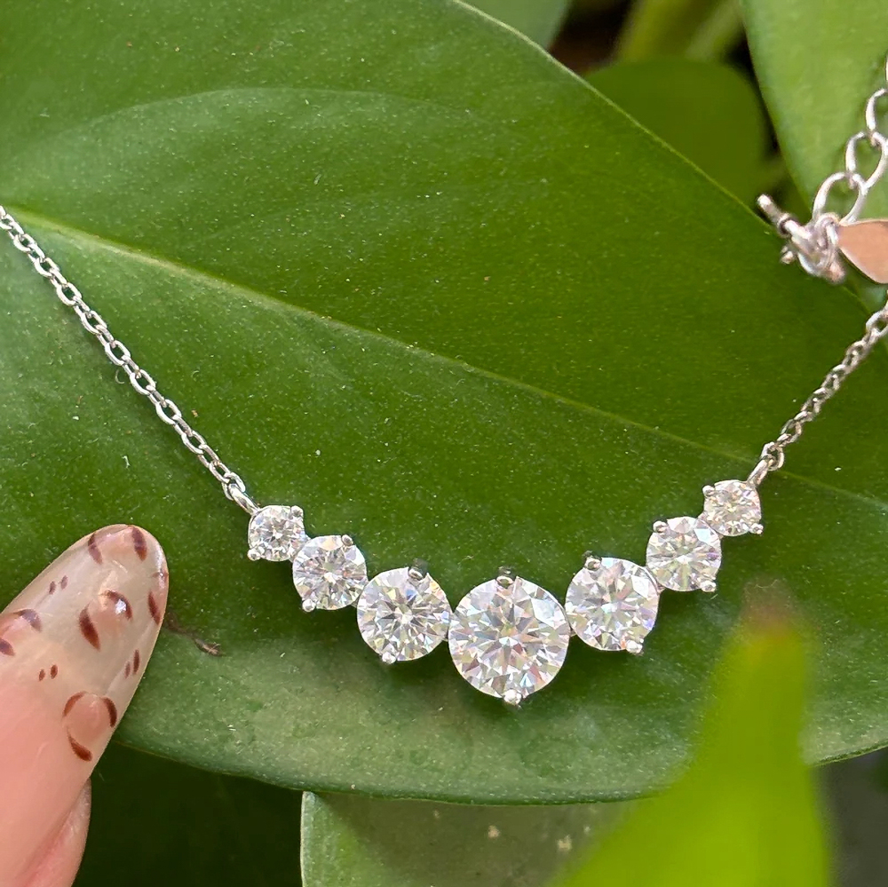The Nyra Radiance™ – 4.5ct Total Moissanite Cluster Halo Earrings in 925 Sterling Silver or Gold Finish (D Color, VVS1 Clarity)