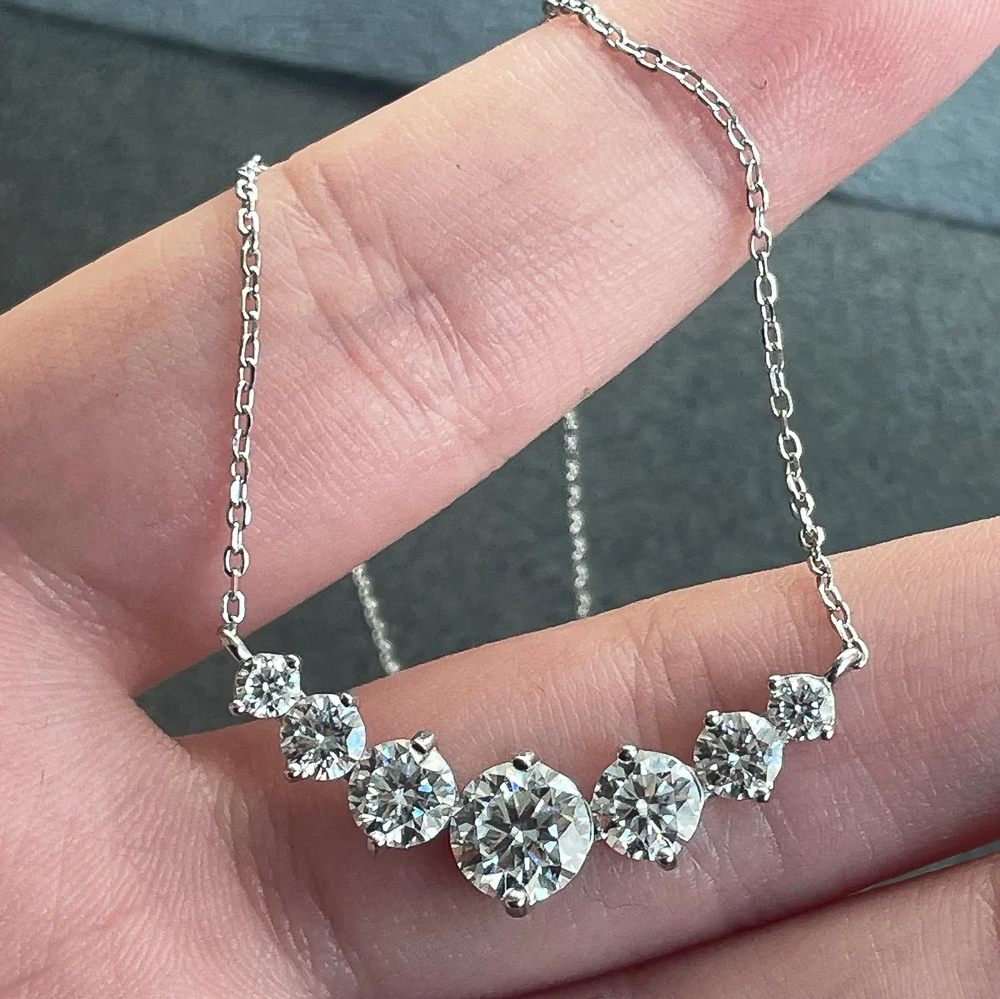 The Nyra Radiance™ – 4.5ct Total Moissanite Cluster Halo Earrings in 925 Sterling Silver or Gold Finish (D Color, VVS1 Clarity)