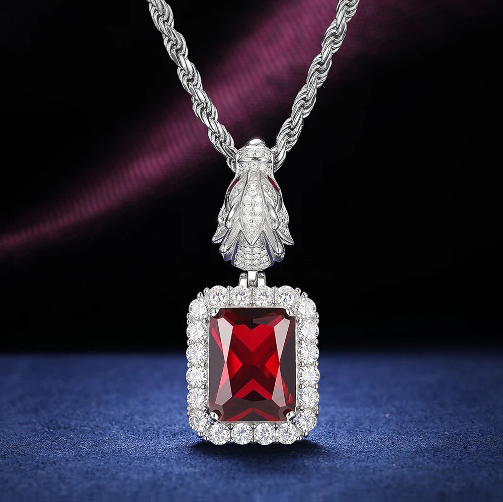 Akeyo Moissanite Lucky Cat Pendant in 925 Sterling Silver – Prosperity Charm Jewelry