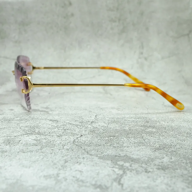 Diamond-Cut Carti Big C Wires (Purple Tint)