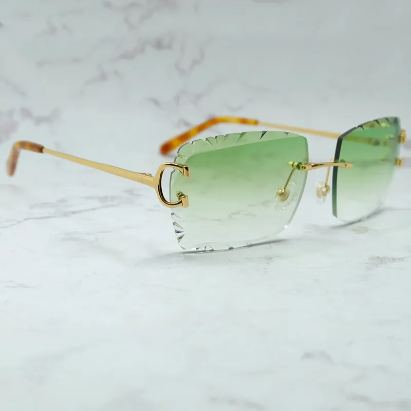 Diamond-Cut Carti Big C Wires (Green Tint)
