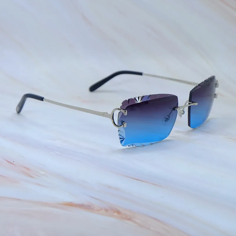 Diamond-Cut Carti Big C Wires (Blue Tint)
