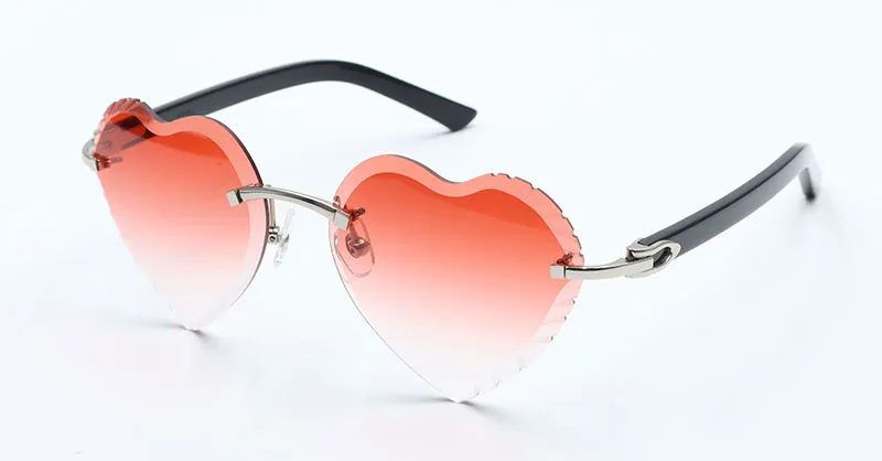 Heart-Shaped Carti All Black Buffs 2 ( Diamond-Cut/ Red Tint)