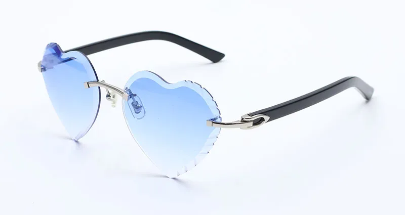 Heart-Shaped Carti All Black Buffs 2 ( Diamond-Cut/ Blue Tint)
