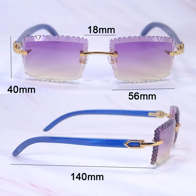 Shark Cut  Carti Blue Woods (Purple and Tan Tint)