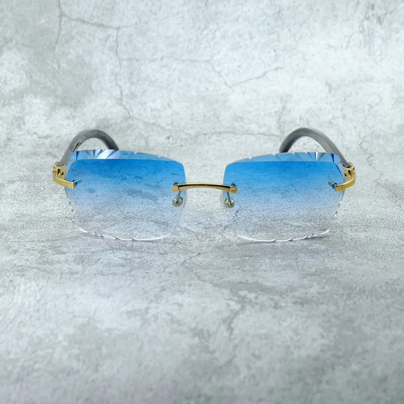 Diamond Cut Carti White and Black Marble Buffs (Blue Tint)