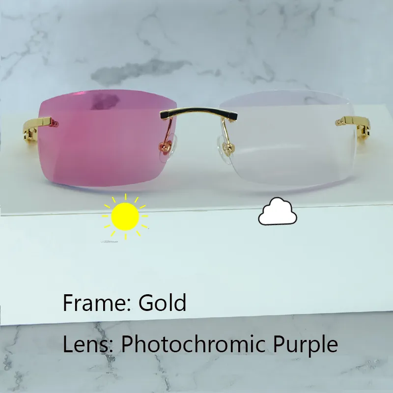 Photochromic Marble Carti White and Black Buffs (Pink Tint)