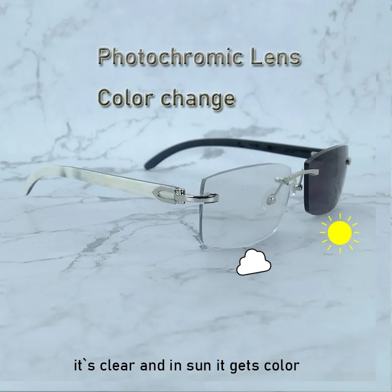 Photochromic Marble Carti White and Black Buffs (Black Tint)