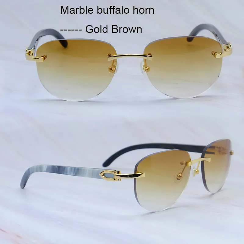 New Style Carti Marble White and Black Buffs (Brown Tint)