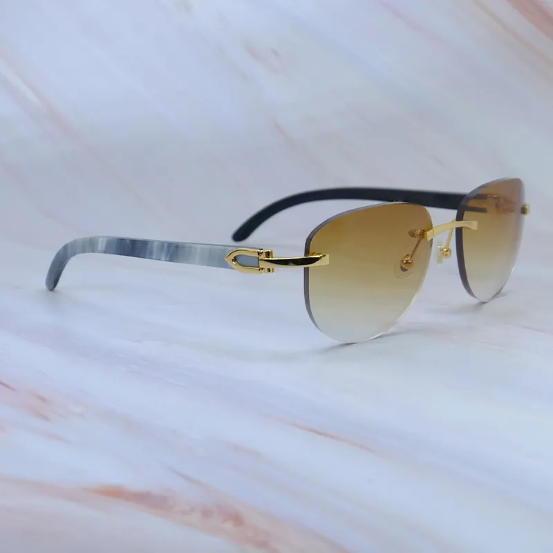 New Style Carti Marble White and Black Buffs (Brown Tint)