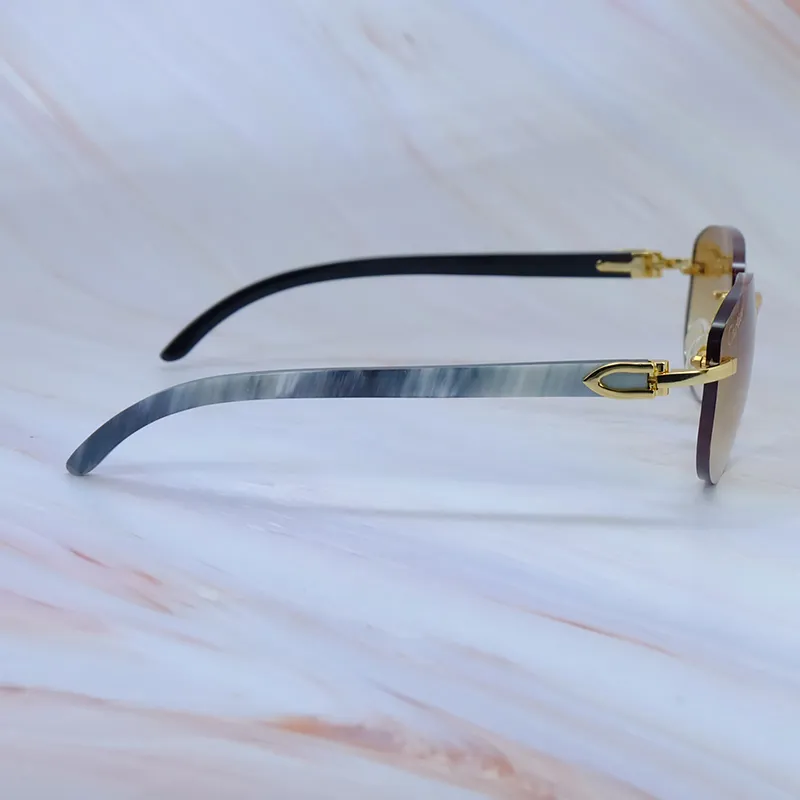 New Style Carti Marble White and Black Buffs (Brown Tint)