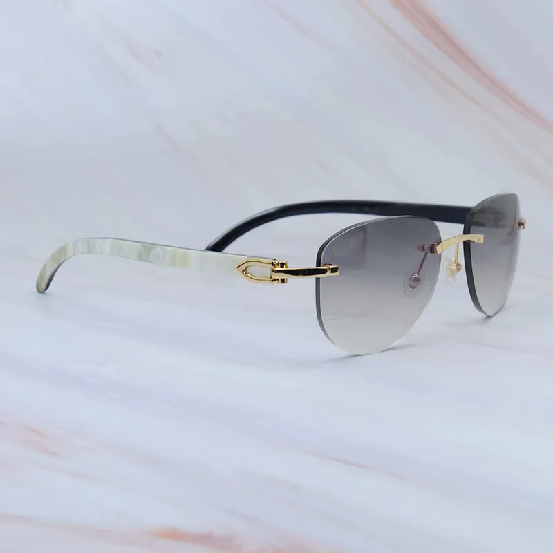 New Style Carti Marble White and Black Buffs (Black Tint)