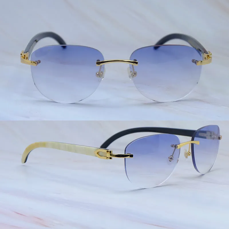 New Style Carti Marble White and Black Buffs (Blue Tint)