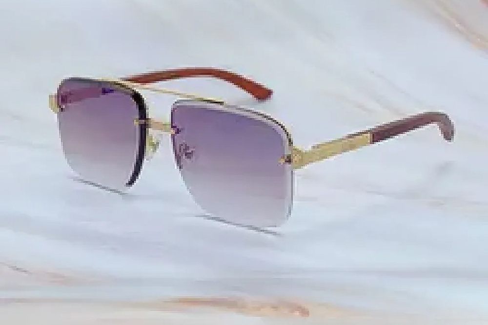 Diamond Cut Aviator Carti Woods (Purple Tint)