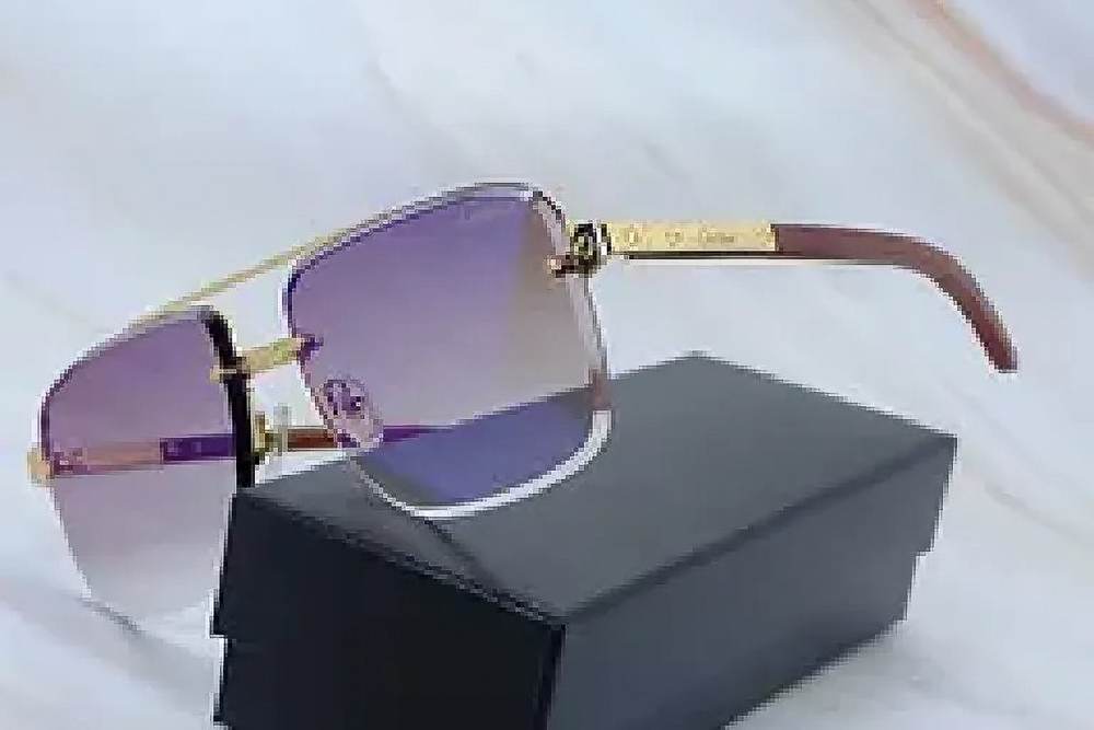 Diamond Cut Aviator Carti Woods (Purple Tint)