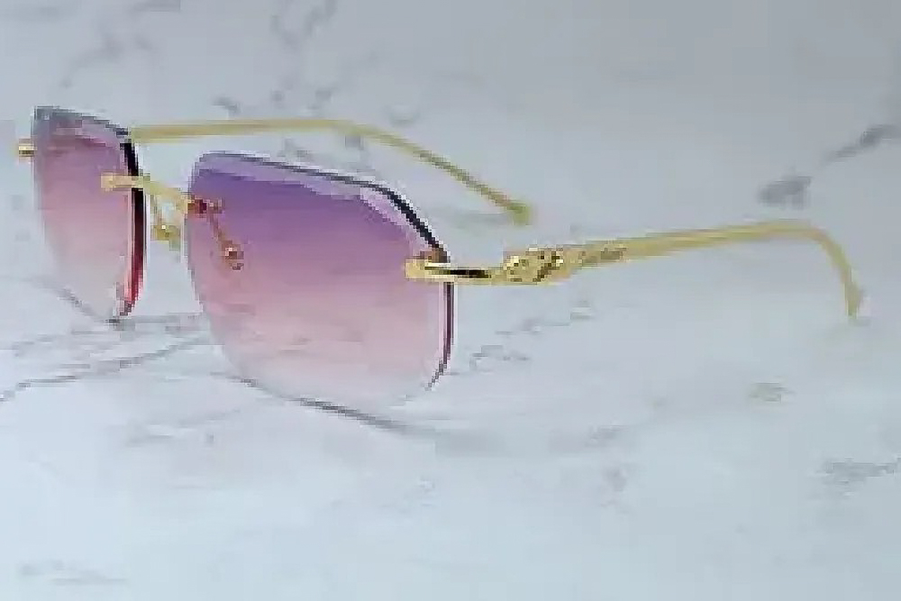 Diamond Cut Octo Aviator Carti Panthers (Pink Tint)