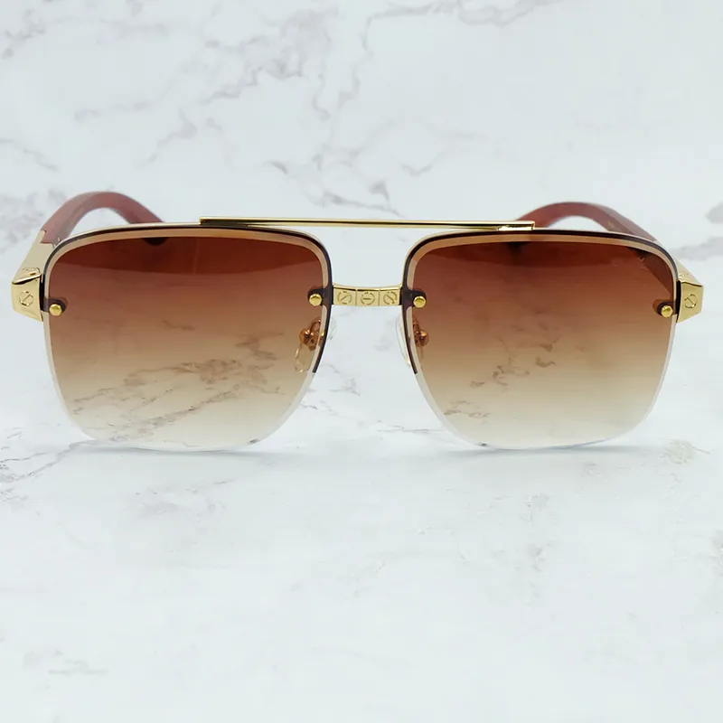 Diamond Cut Aviator Carti Woods (Brown Tint)
