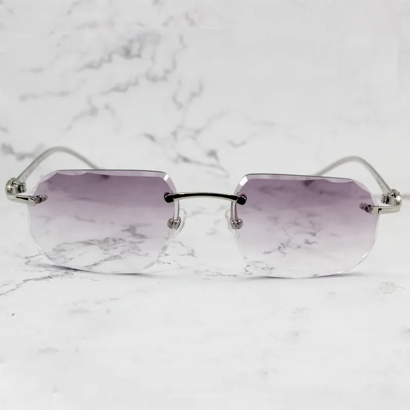 Diamond Cut Octo Aviator Carti C Wires (Purple Tint)