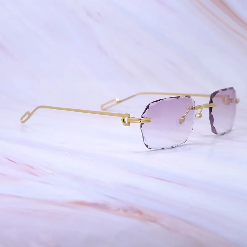 Diamond Cut Octo Aviator Carti C Wires (Pink Tint)