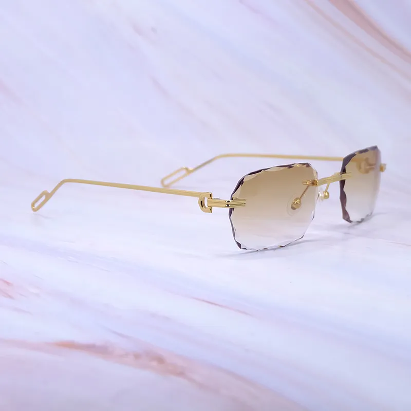 Diamond Cut Octo Aviator Carti C Wires (Brown Tint)