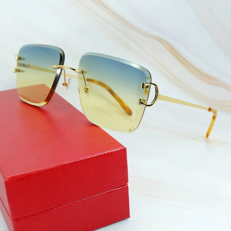 Diamond-Cut Carti Aviator Big C Wires (Blue and Green Tint)