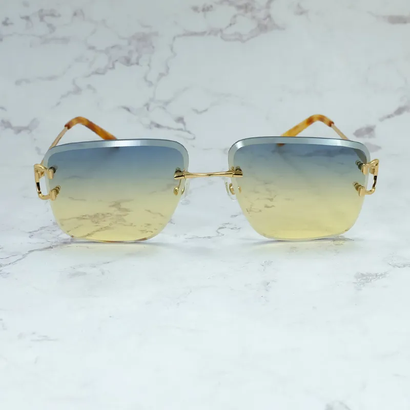 Diamond-Cut Carti Aviator Big C Wires (Blue and Green Tint)