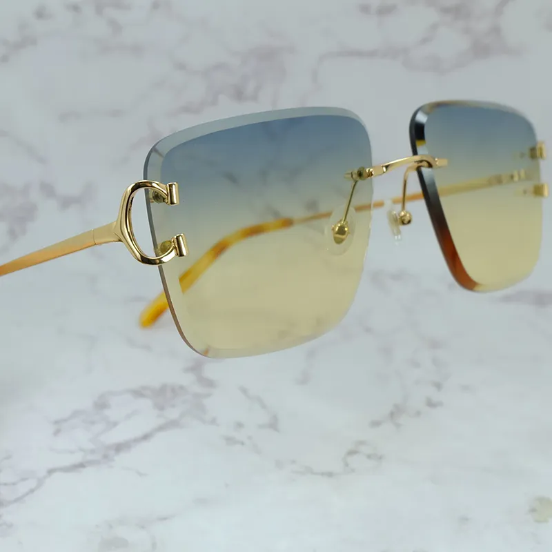 Diamond-Cut Carti Aviator Big C Wires (Blue and Green Tint)