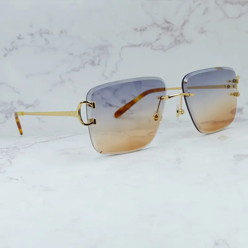 Diamond-Cut Carti Aviator Big C Wires (Blue and Brown Tint)