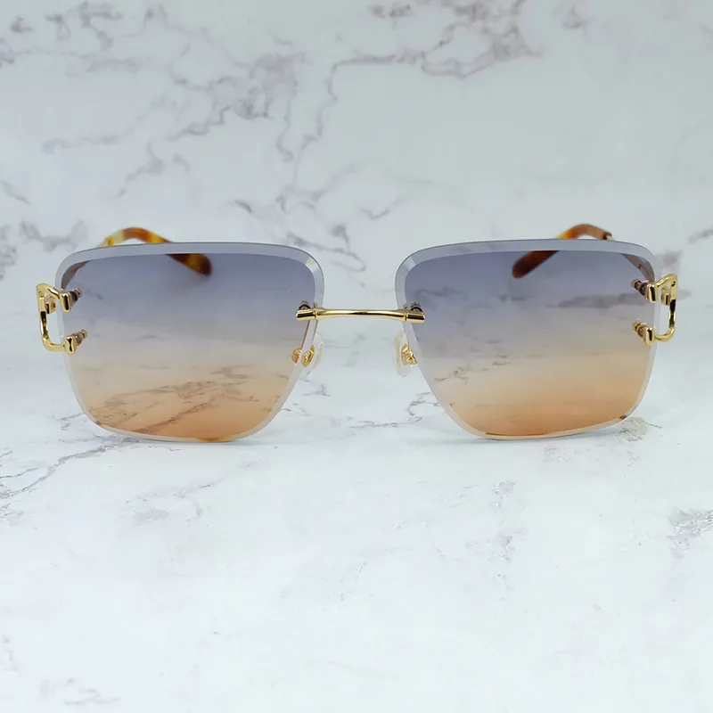 Diamond-Cut Carti Aviator Big C Wires (Blue and Brown Tint)