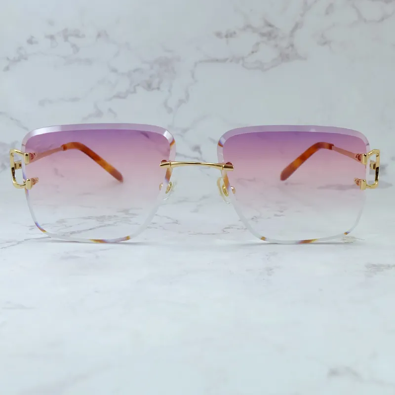 Diamond-Cut Carti Aviator Big C Wires (Pink Tint)