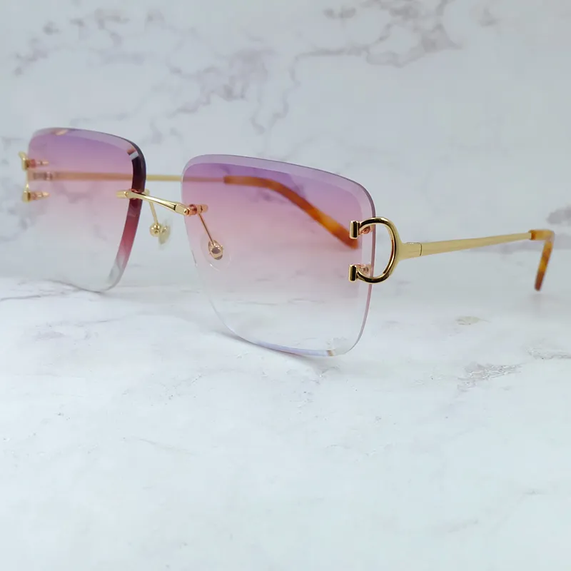 Diamond-Cut Carti Aviator Big C Wires (Pink Tint)
