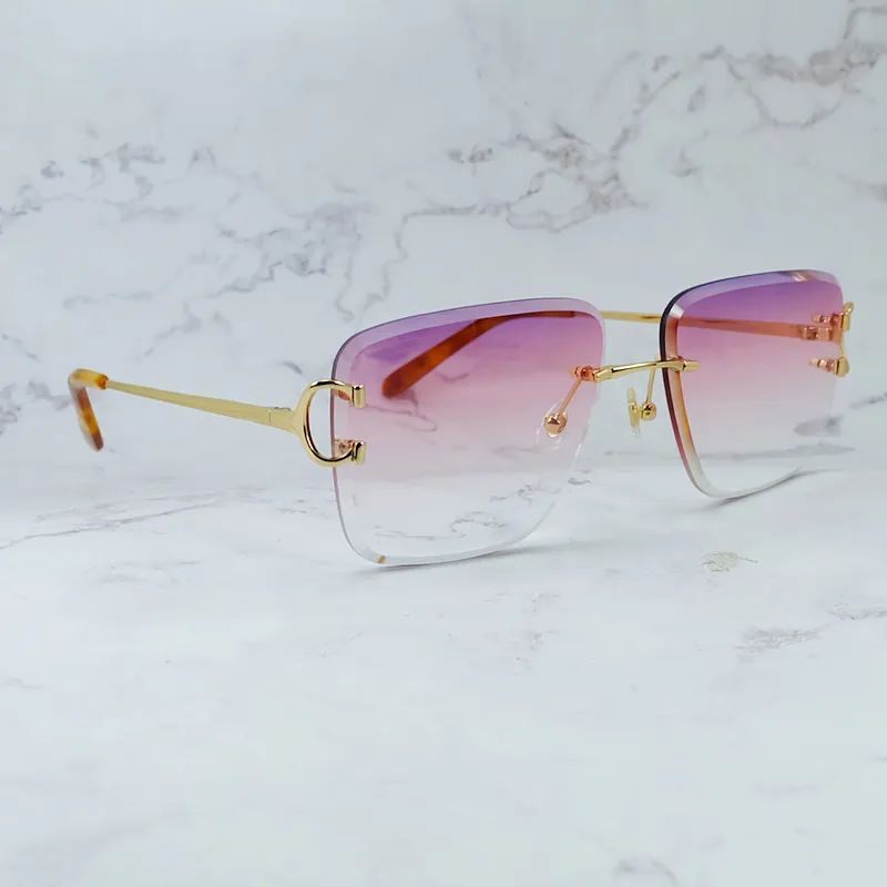 Diamond-Cut Carti Aviator Big C Wires (Pink Tint)