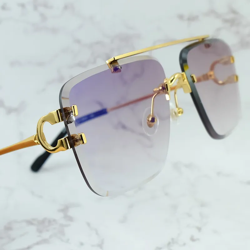 Diamond-Cut Carti Aviator Big C Wires (Purple Tint)