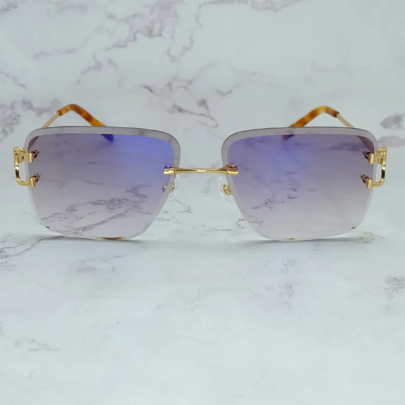 Diamond-Cut Carti Aviator Big C Wires (Purple Tint)