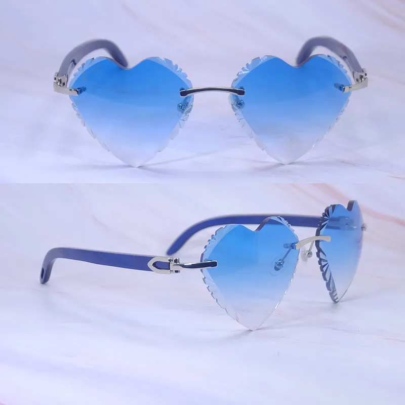Heart Shaped Carti Blue Woods (Diamond Cut/ Blue Tint)