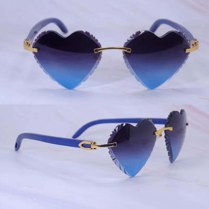 Heart Shaped Carti Blue Woods (Diamond Cut/Dark Blue Tint)