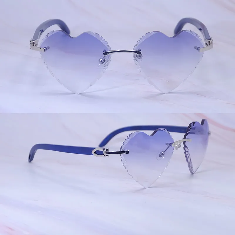 Heart Shaped Carti Blue Woods (Diamond Cut/Lavender Tint)