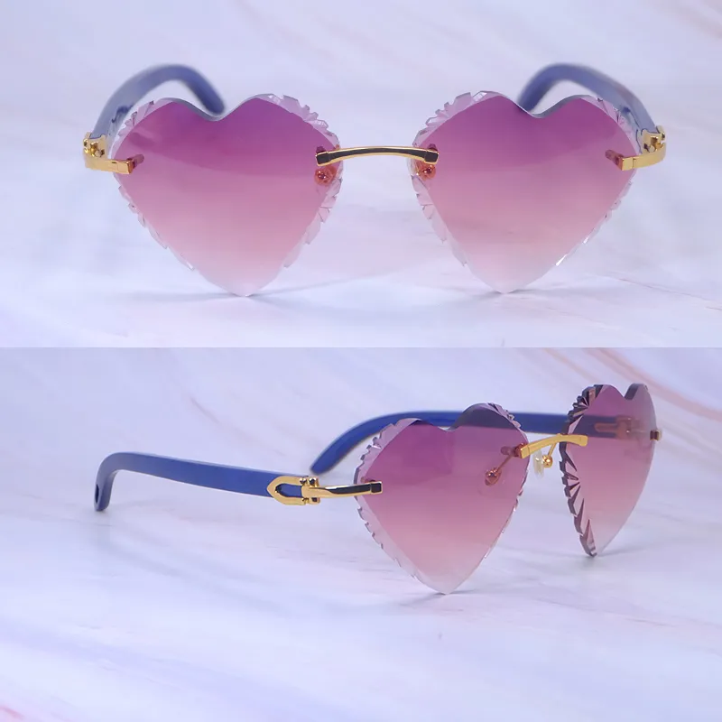 Heart Shaped Carti Blue Woods (Diamond Cut/Purple Tint)