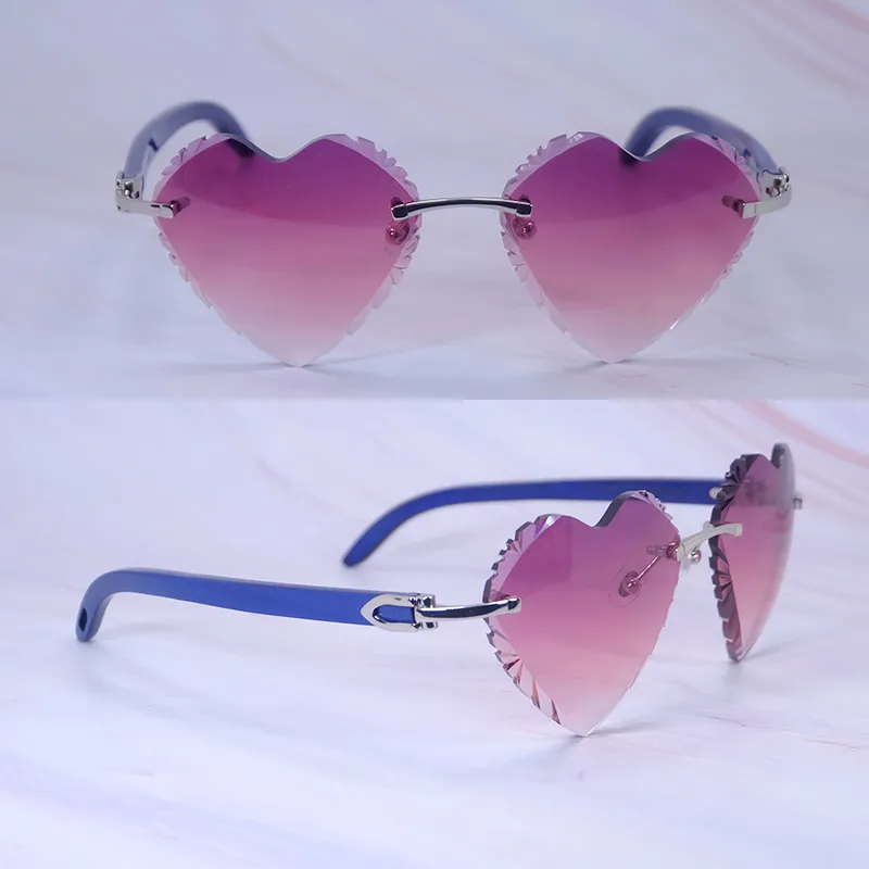 Heart Shaped Carti Blue Woods (Diamond Cut/Purple Tint)