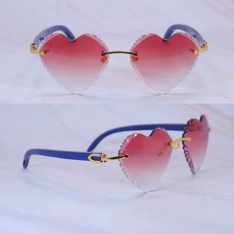 Heart Shaped Carti Blue Woods (Diamond Cut/Dark Red Tint)