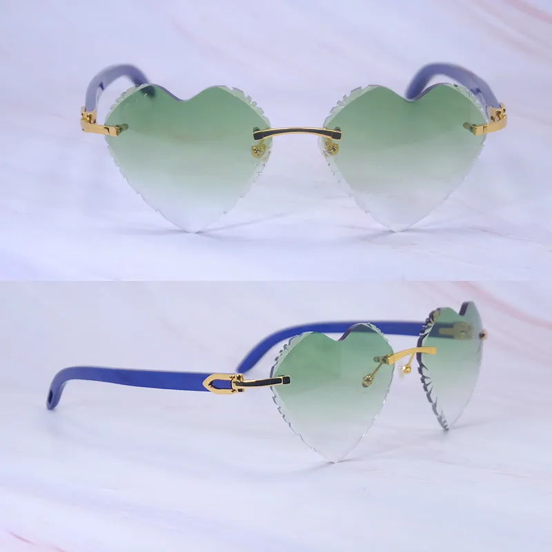 Heart Shaped Carti Blue Woods (Diamond Cut/Green Tint)