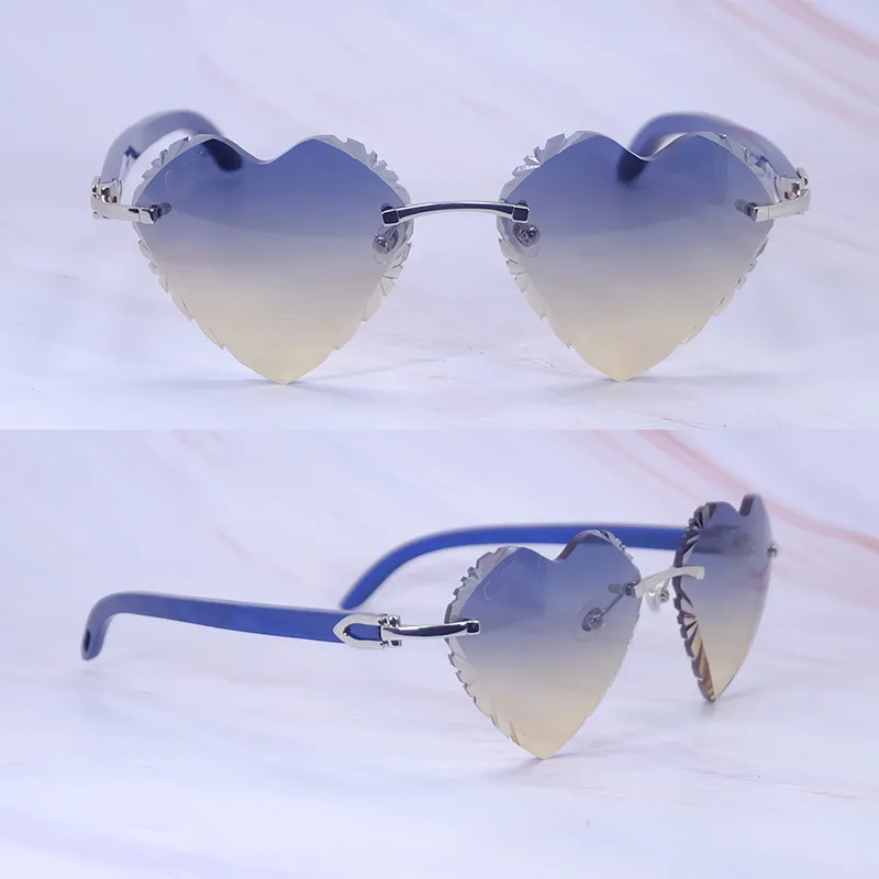Heart Shaped Carti Blue Woods (Diamond Cut/Blue and Tan Tint)