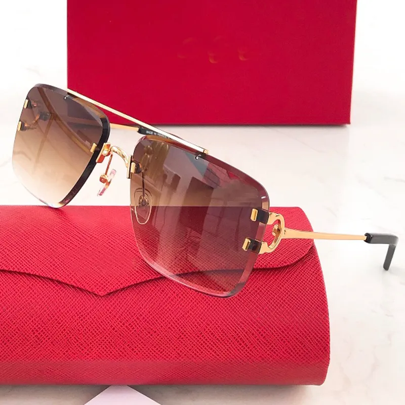 Diamond-Cut Carti Aviator Big C Wires 2 (Brown Tint)